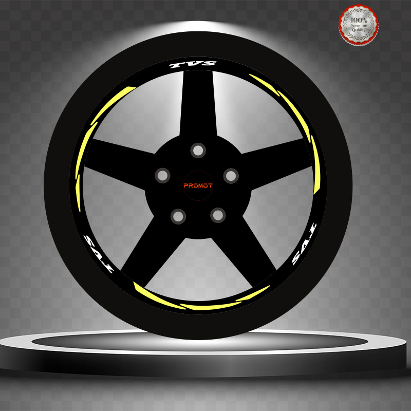 TVS REKLEFTİF SARI 3 PARÇALI JANT ŞERİDİ