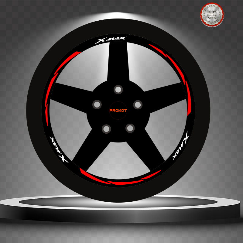 XMAX REKLEFTİF KIRMIZI 3 PARÇALI JANT ŞERİDİ