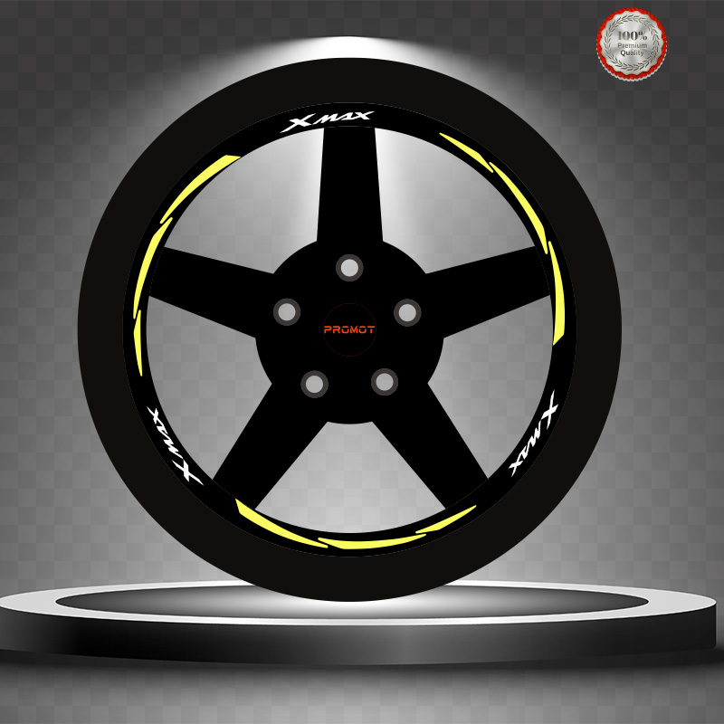 XMAX REKLEFTİF SARI 3 PARÇALI JANT ŞERİDİ