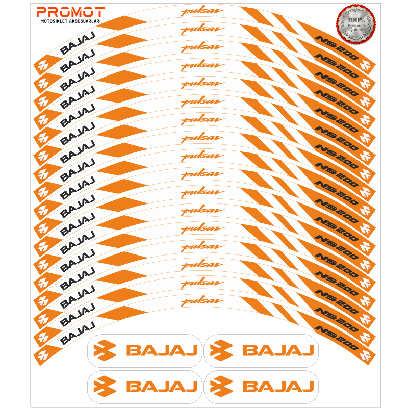 BAJAJ PULSAR NS 200 UYUMLU JANT ŞERİDİ 4