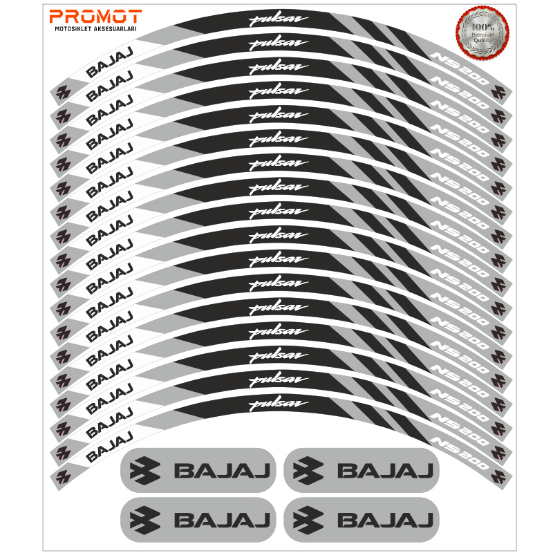 BAJAJ PULSAR NS 200 UYUMLU JANT ŞERİDİ 7