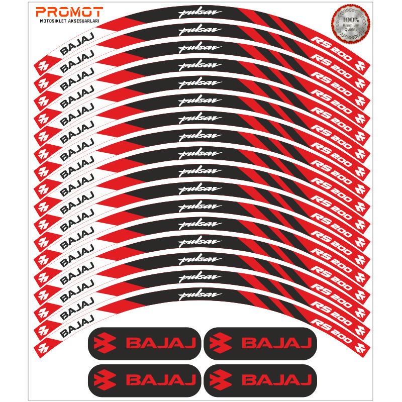 BAJAJ PULSAR RS 200 UYUMLU JANT ŞERİDİ 3