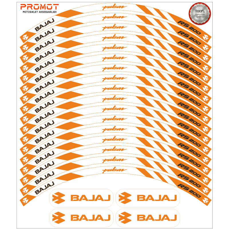 BAJAJ PULSAR RS 200 UYUMLU JANT ŞERİDİ 4