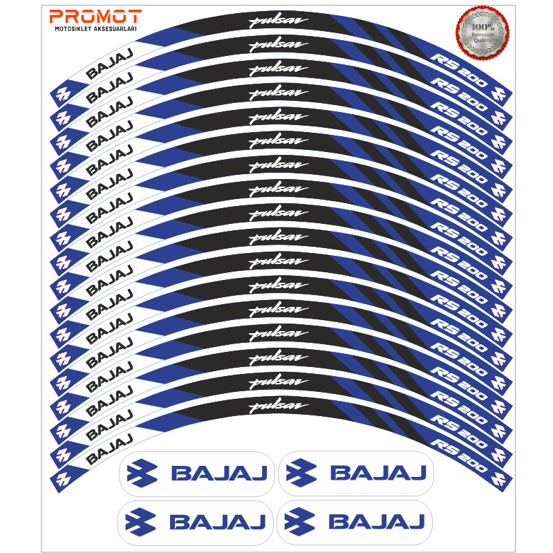 BAJAJ PULSAR RS 200 UYUMLU JANT ŞERİDİ 8