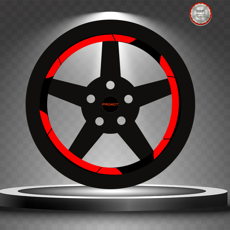 ÜNİVERSAL GENİŞ REFLEKTİF KIRMIZI JANT ŞERİDİ 