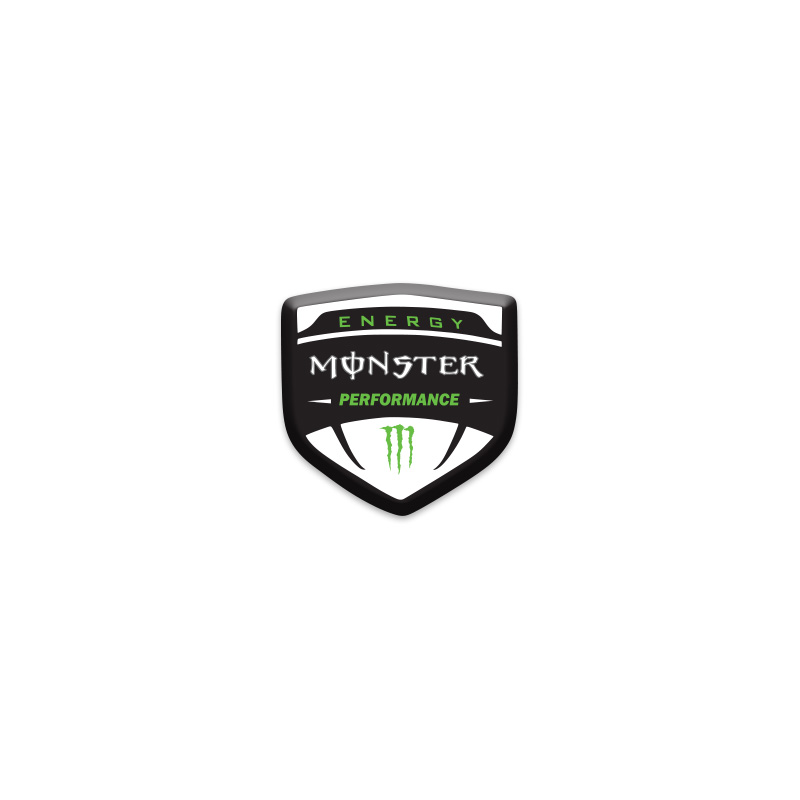 MONSTER 3D DAMLA 2 Lİ OTO STİCKER LOGO 1