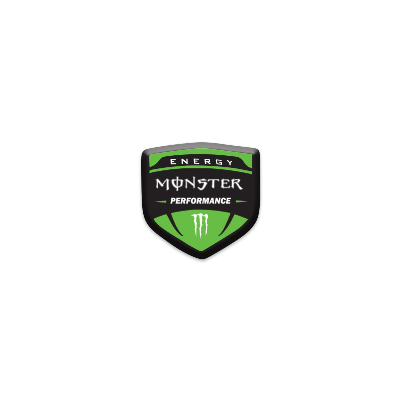 MONSTER 3D DAMLA 2 Lİ OTO STİCKER LOGO 2