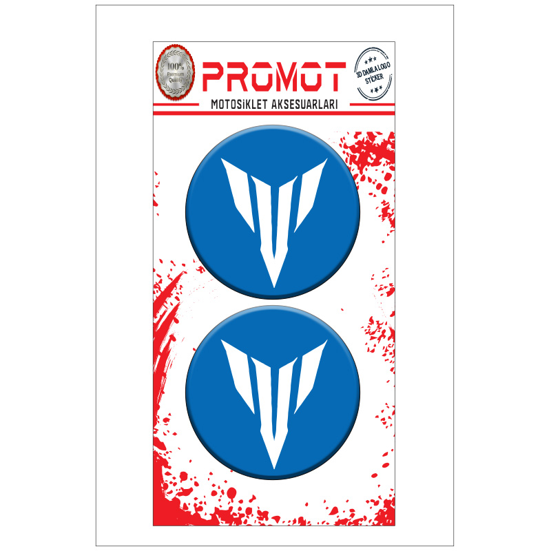 MT 3D KABARTMALI DAMLA LOGO STİCKER 5cm 07