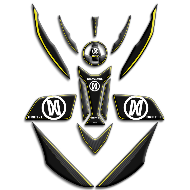 MONDIAL DRİFT L 125 TANK PAD FULL SET 03