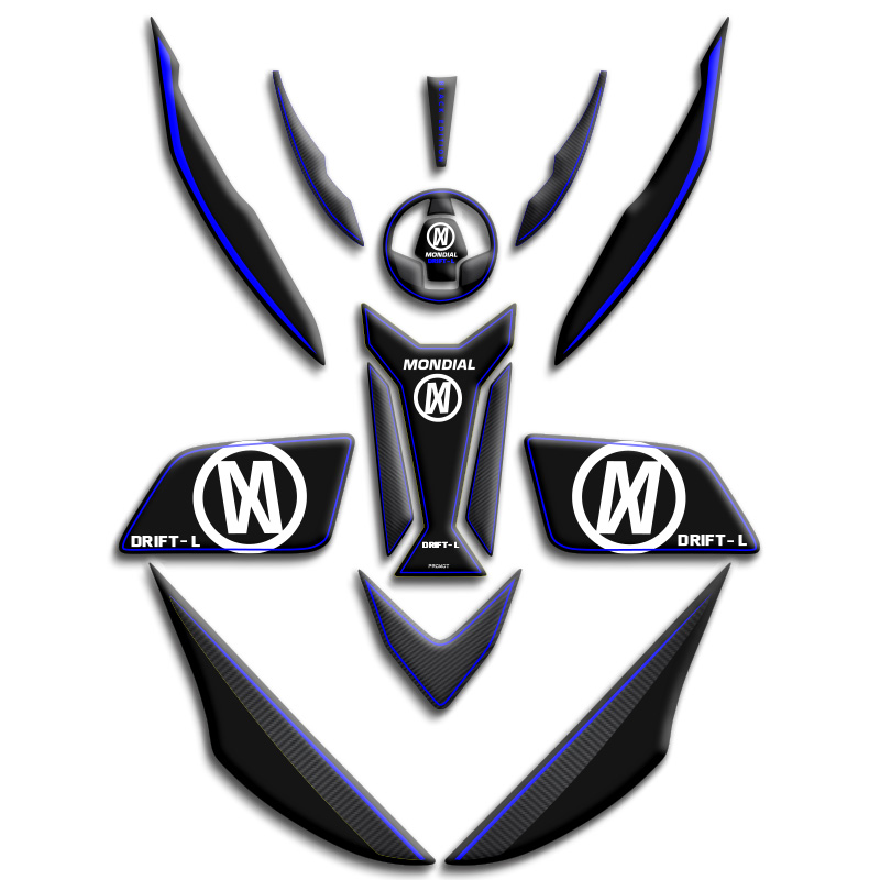 MONDIAL DRİFT L 125 TANK PAD FULL SET 04