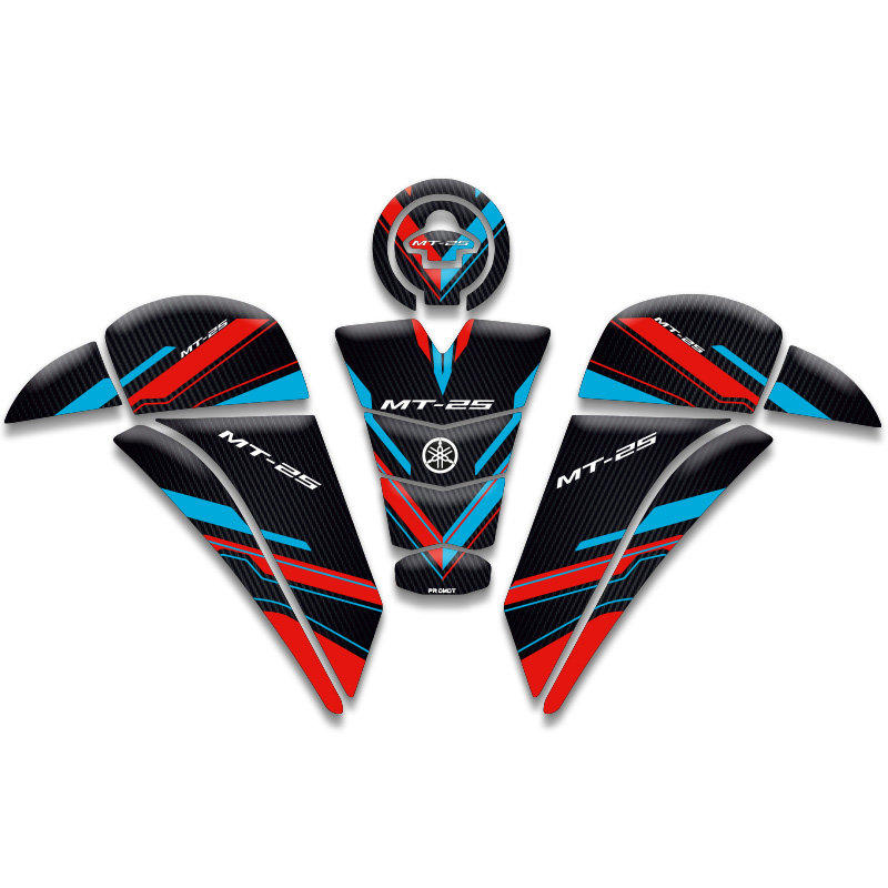 YAMAHA MT25 TANK PAD SET (2020/2024) UYUMLU 02