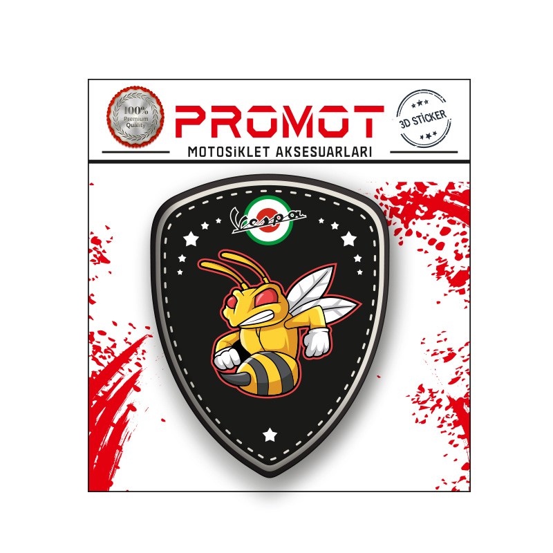 VESPA 3D SPERLİK STİCKER 3