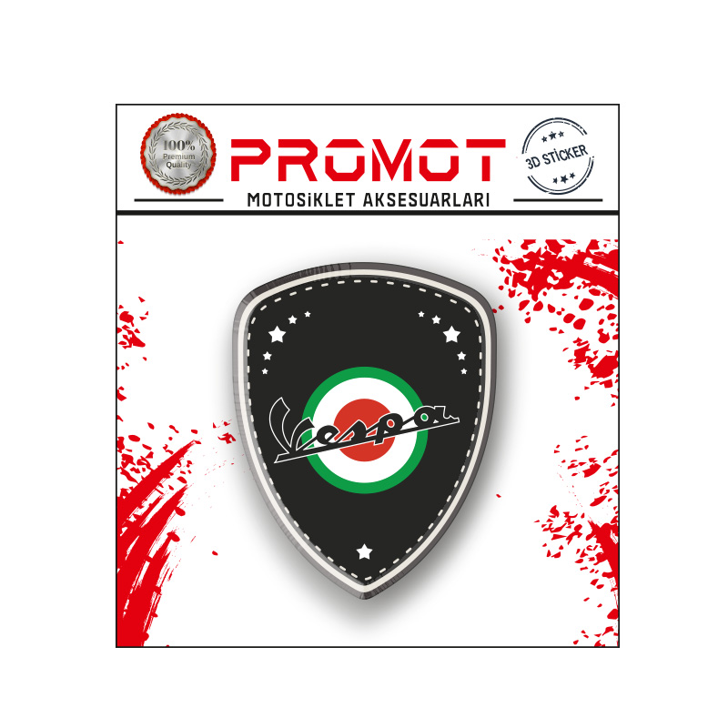 VESPA 3D SPERLİK STİCKER 5