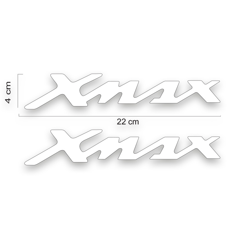 X MAX BEYAZ STİCKER 04